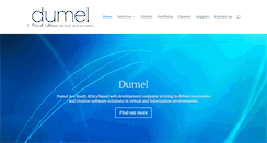 Desktop Screenshot of dumel.co.za