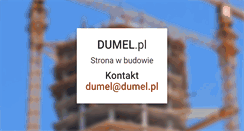 Desktop Screenshot of dumel.pl